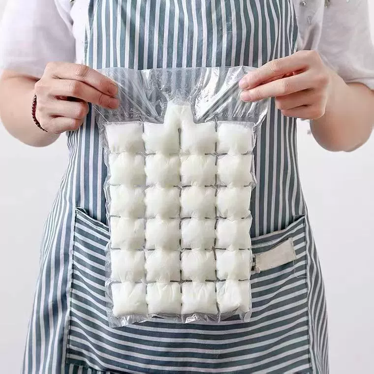 Летний одноразовый пакет для льда, кубики льда, форма