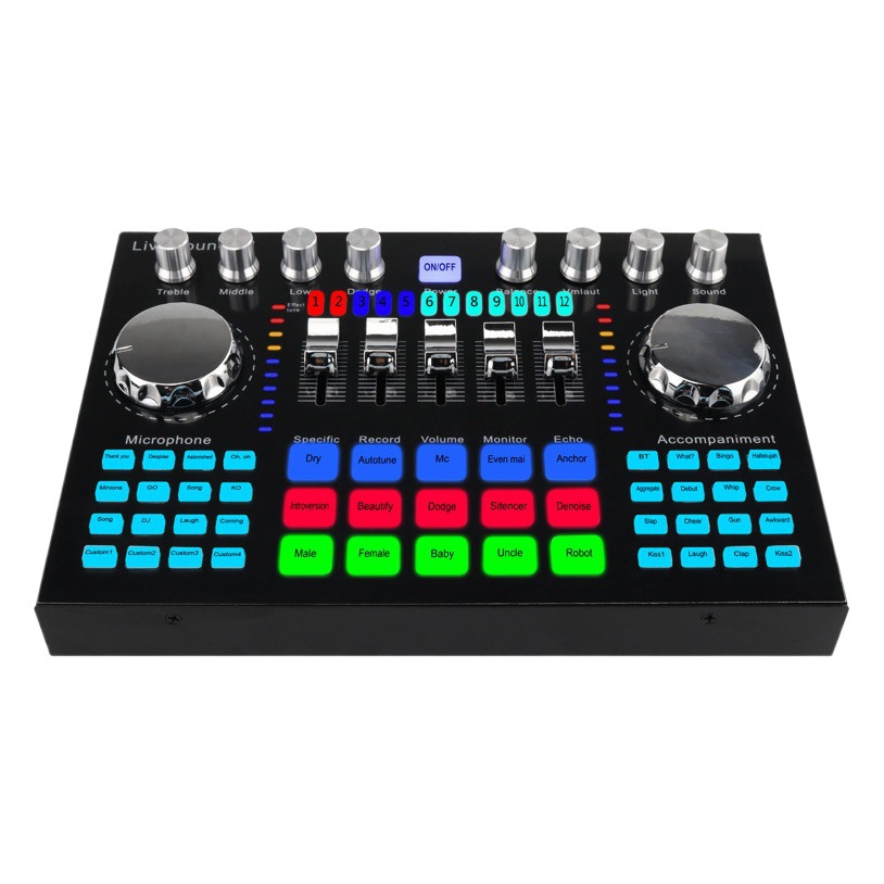 Inglés K1 tarjeta de sonido Internet celebridad transmisión en vivo equipo especial traje micrófono karaoke teléfono móvil ordenador Universal ventas directas de fábrica