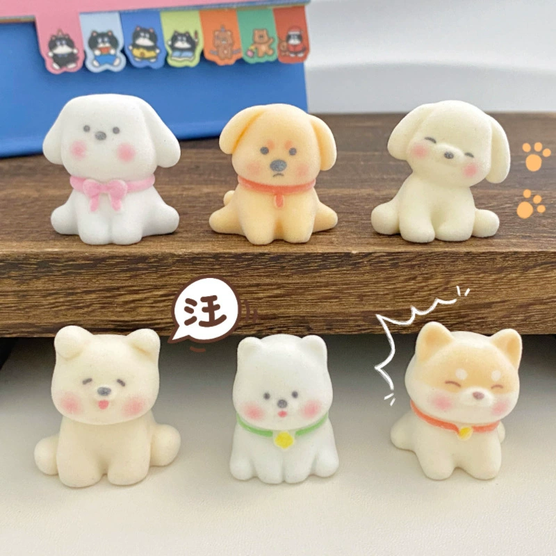 Мультяшный стерео флокированный кулон в виде щенка, креативная кукла, подвеска для мобильного телефона West Highland, брелок «сделай сам», ювелирные аксессуары