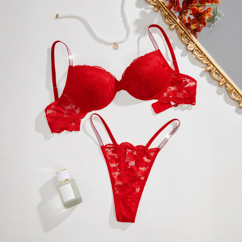 Cross-Border Foreign Trade Ins New Valentine's Day Fun Bra See-Through Seductive Sexy Lingerie Set for Women Cross-Border Foreign Trade Ins New Valentine's Day Fun Bra See-Through Seductive Sexy Lingerie Set for Women