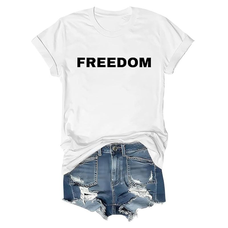2025年新作 欧米向け輸出 レディーストップス インターネット越境EC アマゾン 国旗プリント コットンTシャツ|undefined