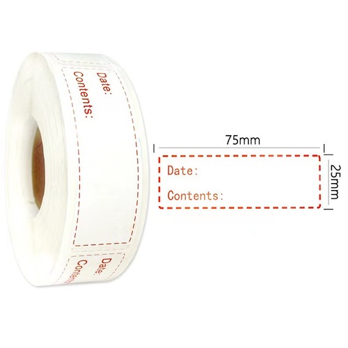 1X3 inch vinyl waterproof oil-discharging refrigerated storage refrigerator storage no residue adhesive removable self-adhesive sticker