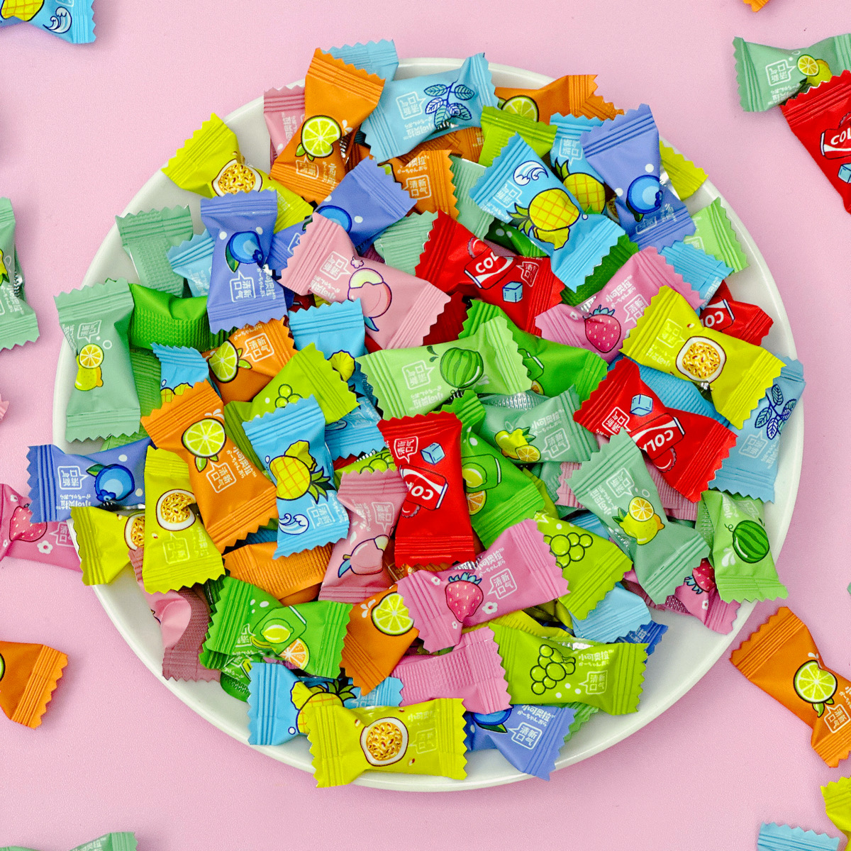 Mint Candy Front Desk Reception Sugar-Free Vitamin C Lozenges Candy Fruit Flavor Fresh Breath Candy Independent Small Packaging