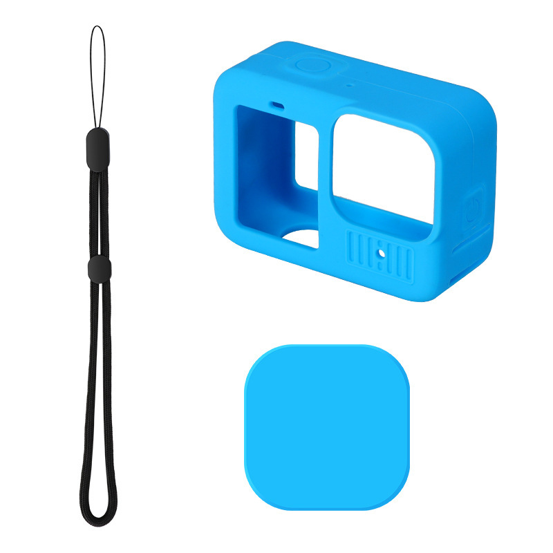 para la cámara gopro13 nuevo tipo de cubierta de silicona cuerpo cubierta a prueba de arañazos cubierta de metal desnudo cubierta de película templada cubierta de lente