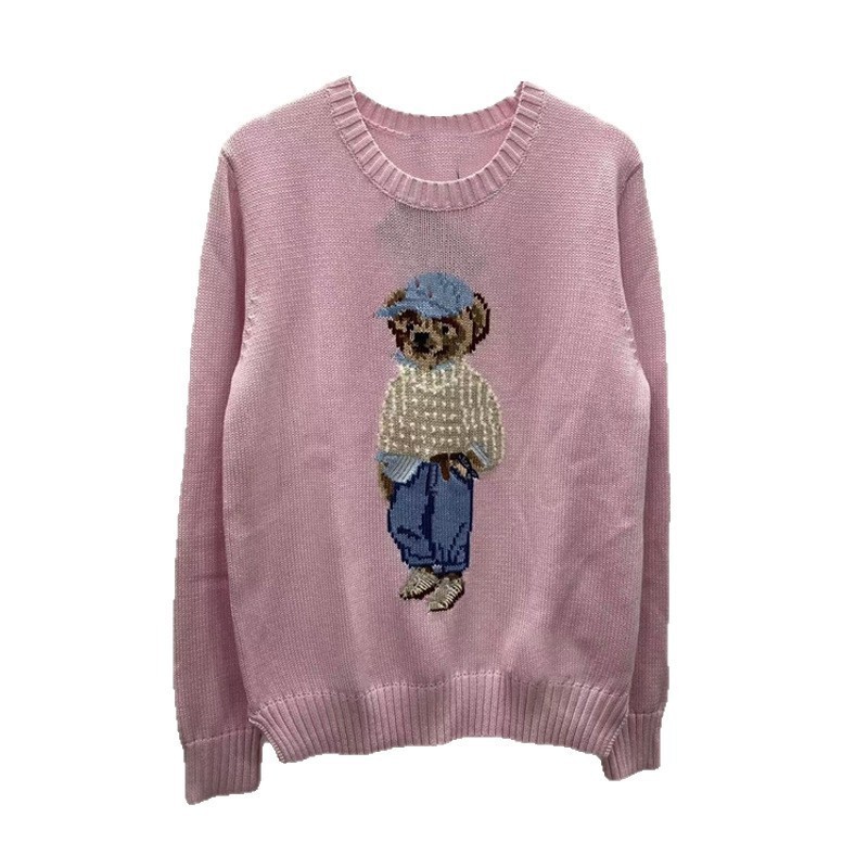 Pink jacquard bear