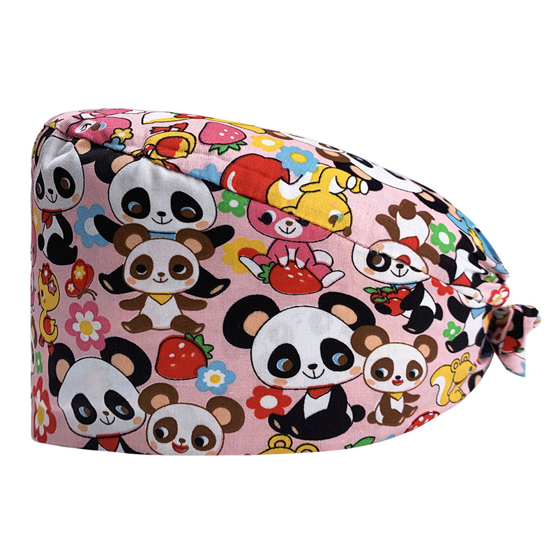 Nuevo Gorro de Enfermera para UCI con Lindos Estampados, Algodón Puro, Gorro de Cocina, Odontología, Belleza y Medicina, Unisex, en Existencia.