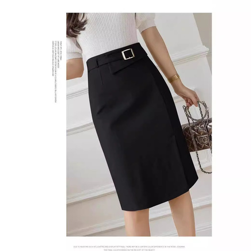 New Summer Half-Skirt Professional Split One-Step Skirt Korean Version High-Waist Bubble Butt Fashionable and High-End This Year