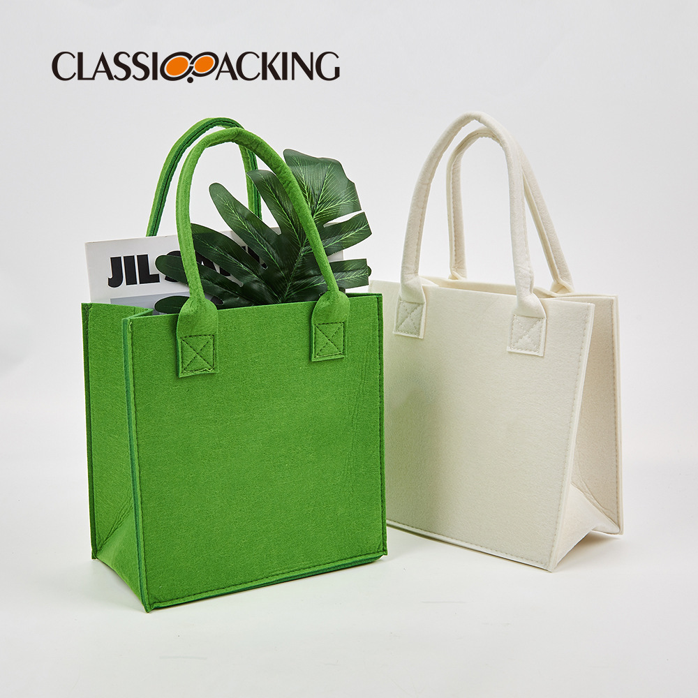 Bolso de fieltro al por mayor de fábrica, bolso de mano, bolso de regalo publicitario de gran capacidad, bolsa de compras, logotipo impreso