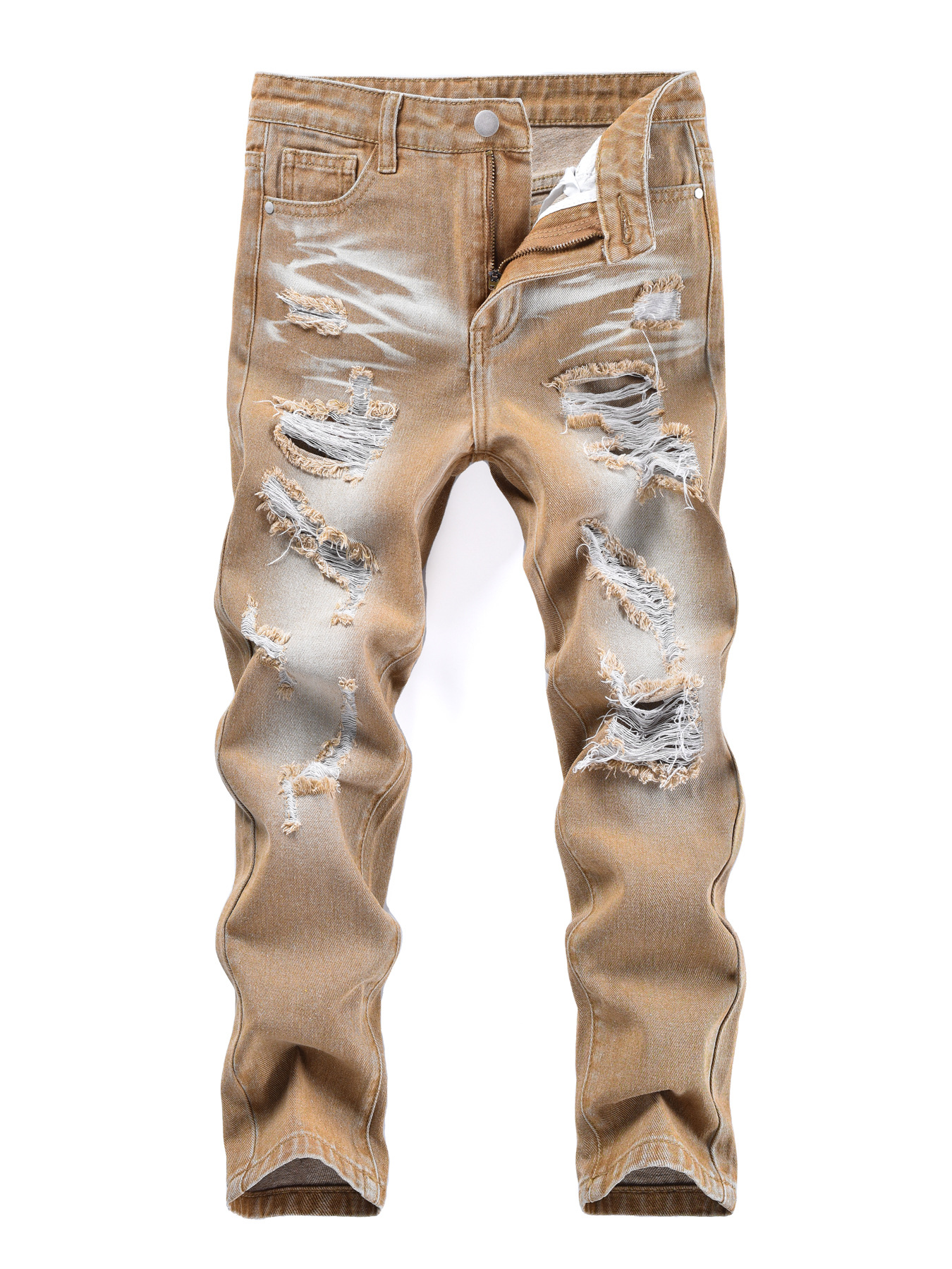 Rippade jeans för pojkar vardagsbyxor barnmode_voghion.com