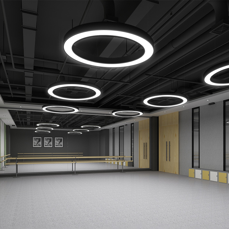 Lámpara decorativa LED hexagonal en forma de Y para oficina, supermercado, restaurante, gimnasio, pasillo, estilo industrial, lámpara colgante de forma especial, comercial