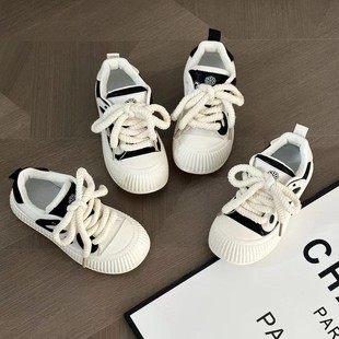 2024 New Thick-Soled Casual Shoes for Women Black and White Panda White Shoes Sneakers for Women Ins Student Trendy Shoes Soft Soles