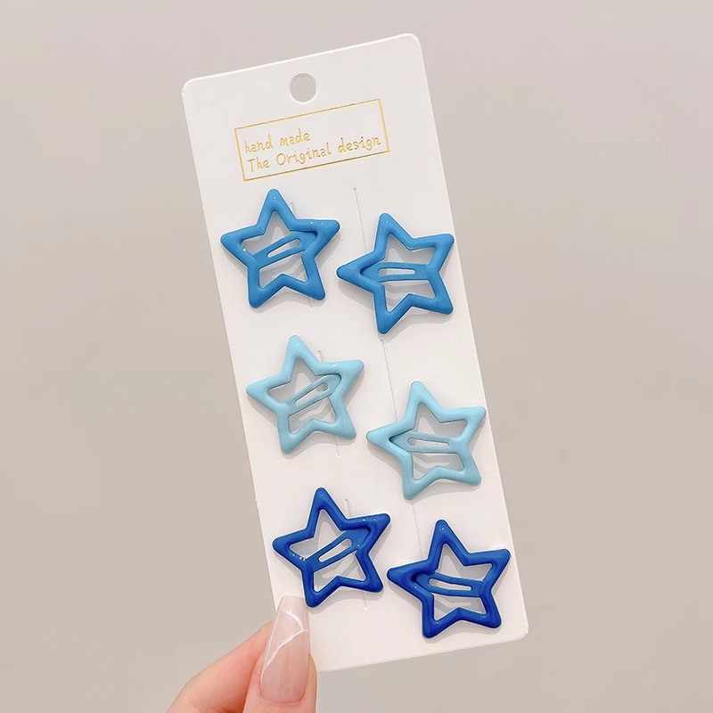 Bonitos pinzas de cabello de estrellas para niños pinzas de cabello de bebés niñas frente lateral pinzas de cabello de frangeo pinzas de dopamina pinzas de cabello