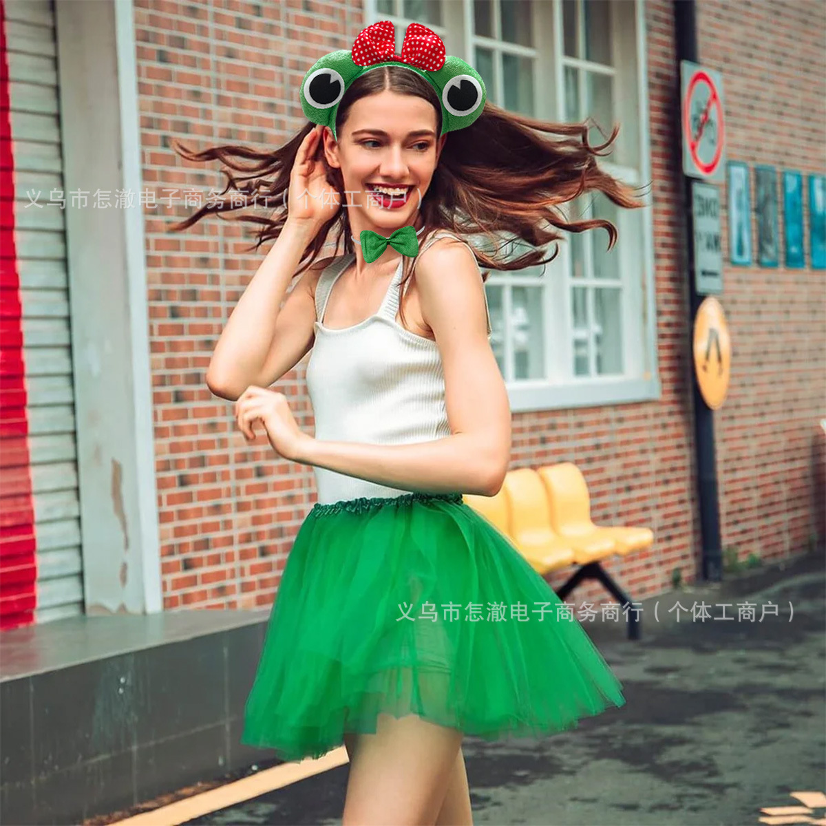 Accesorios de Disfraz de Rana de Tela para Fiestas y Cosplay