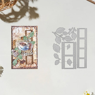 Embossing Knife Mold Handbook Decoration Retro Film Pattern Handmade Paper Art Metal Carbon Steel Knife Mold Cross-Border Labeling
