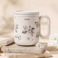 GOOM保温マグカップオフィスコーヒーカップ男女高颜値帯茶倉カップルカップ七夕礼