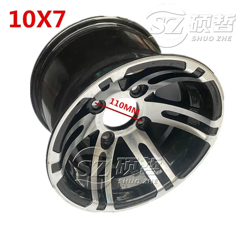 Atv 21/23X7-10 20/22X 10-10inch Vacuum Tires with Thickened Aluminum Wheel Hubs for Go-Kart Rims