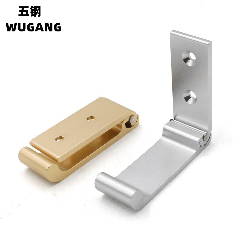 Gancho para ropa plegable de cabeza redonda de aleación de aluminio de cinco acero Gancho invisible sin perforaciones Gancho para ropa sin pegamento de uñas Gancho para ropa de pared