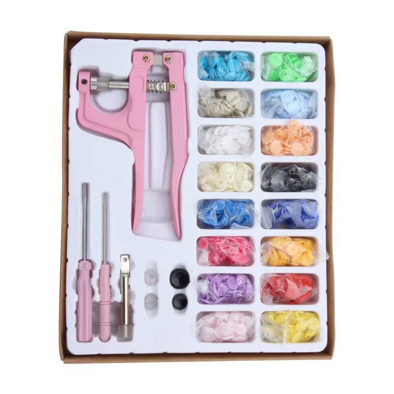 Cross-border resina T5 hebilla de cuatro articulaciones caja de regalo bebé sin costuras hebilla oculta niño y madre botón desmontaje y montaje de una pieza botón a presión traje