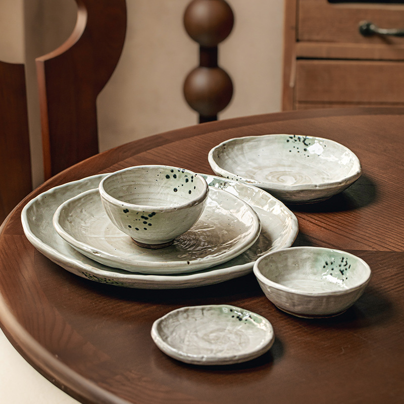 Serie de Kochi, viento silencioso, platos de cerámica de forma especial, platos de comedor, platos de comedor, exportación transfronteriza de cubiertos residenciales