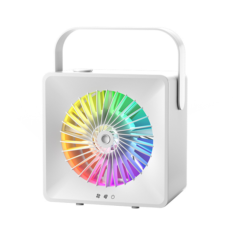 Mini Portable Humidifying Desktop Fan Silent For Home And Office Use_voghion.com