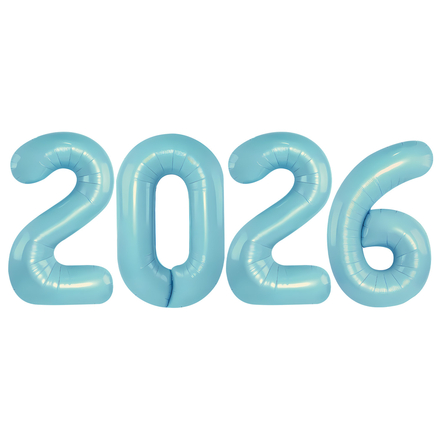 2026 globo suministros de fiesta de Año Nuevo al por mayor transfronterizo decoración de Año Nuevo diseño de película de aluminio set de globos digitales