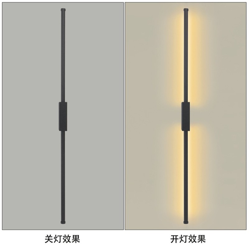 室内LED極めてシンプルな長尺壁灯は、国境を越えてソファ寝室のリビングルームの家庭装飾に特化している|undefined