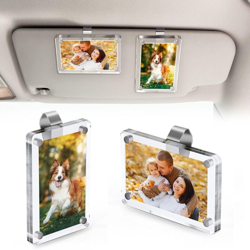 Cross-Border New Product Car Sun Visor Photo Holder Universal Magnetic Acrylic Photo Clip for Car Sun Visor Cross-Border New Product Car Sun Visor Photo Holder Universal Magnetic Acrylic Photo Clip for Car Sun Visor