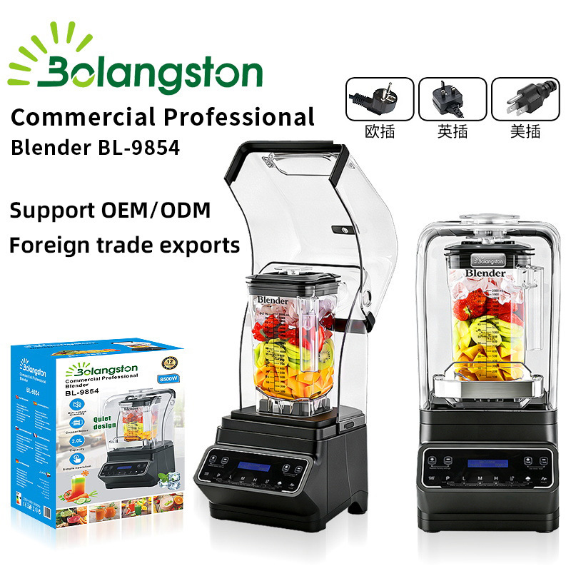 Commercial Blender for Milk Tea Shops, Fully Automatic Smoothie Maker, Silent Ice Crusher, Food Processor, Ice Cream Maker
