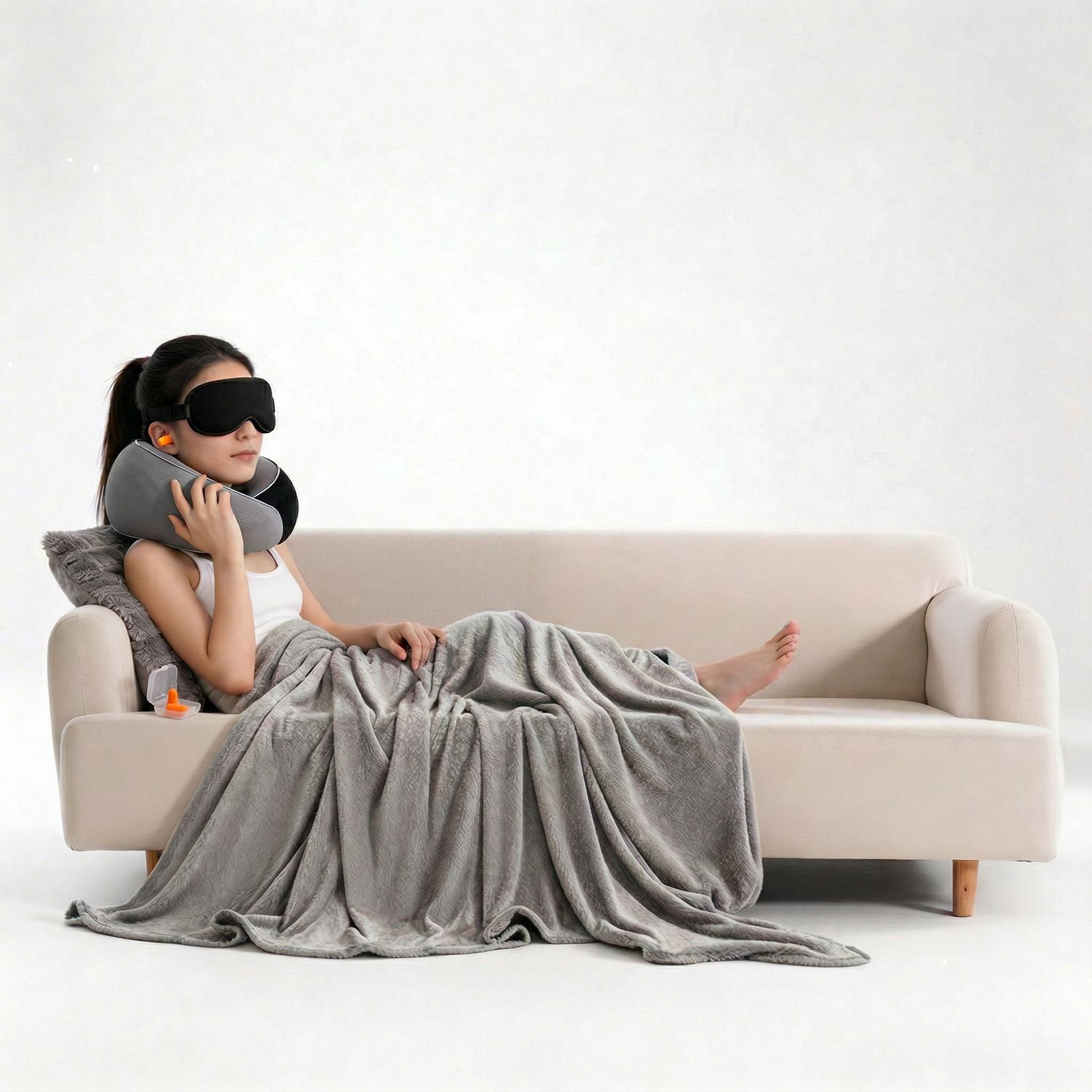 Almohada de viaje tipo u, almohada de cuello, almohada de cuello portátil, almohada de cuello, almohada de cuello