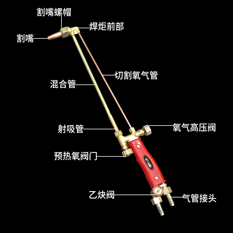 空调维修工具小焊枪配件冰箱便携式氧气焊炬焊具铜管焊接气管