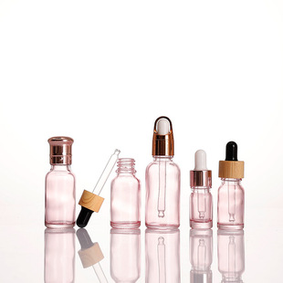 Transparent Dropper Bottle 5Ml10Ml30Ml Essence Original Liquid Cosmetic Sample Pink Essential Oil Repackaged Glass Empty Bottle
