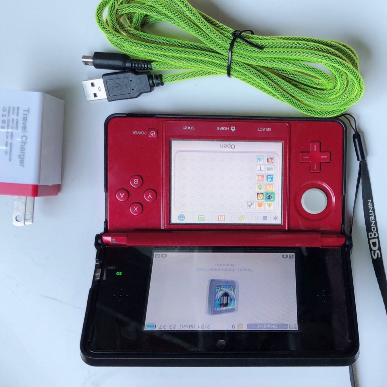 Liansheng ライン アート メーカー供給 Nintendo 3DS XL/NDS.I/3DS 充電ケーブル 1.2M