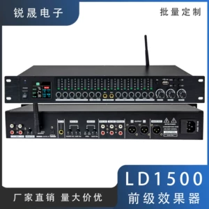 [LD1500前级效果器蓝牙USBktv混响器频谱均衡话筒防啸叫调音多功能]