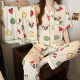 Crayon Xiaoxin Pajamas Women's Spring and Summer New Thin Short Sleeve Cute Internet Celebrity Home Clothes Loose Three-Piece Set Wholesale