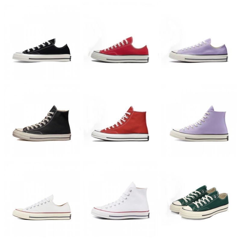 莆田靴ハイバージョン Meiqi Converse Conver 1970s キャンバスシューズクラシックロートップハイトップ純粋なオリジナルシューズ男性と女性用|undefined