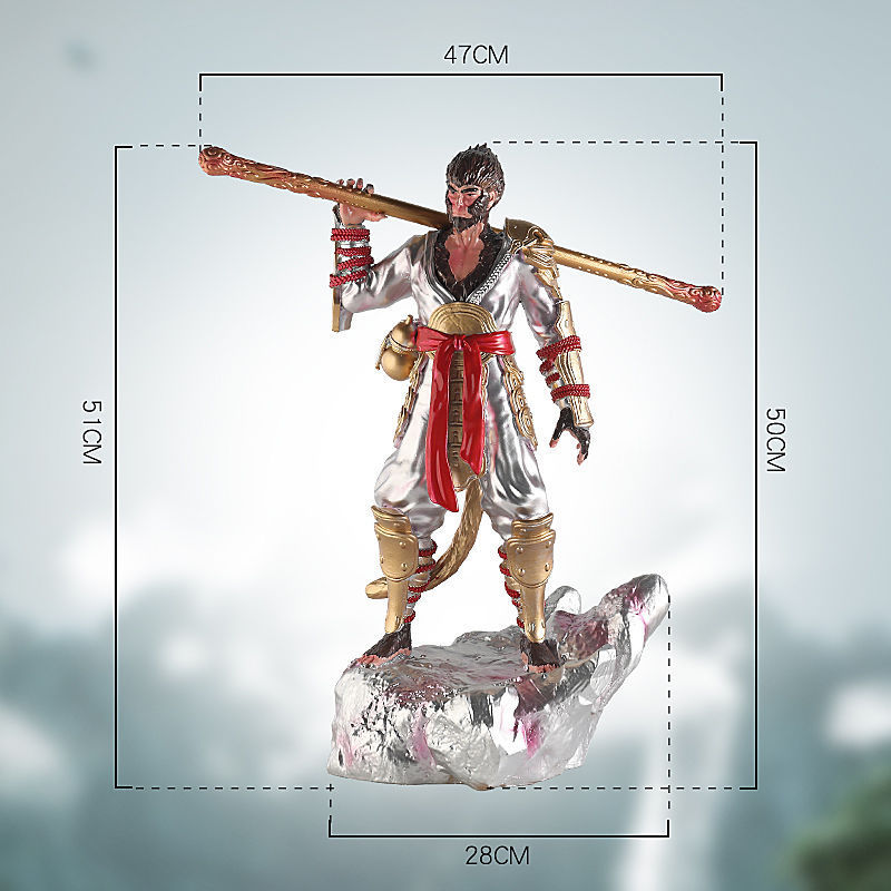 ブラック神話孫悟空装飾品ゴールデンフープスティックフィギュア孫悟空バッターウィンファイターeスポーツルームホームリビングルーム装飾|undefined