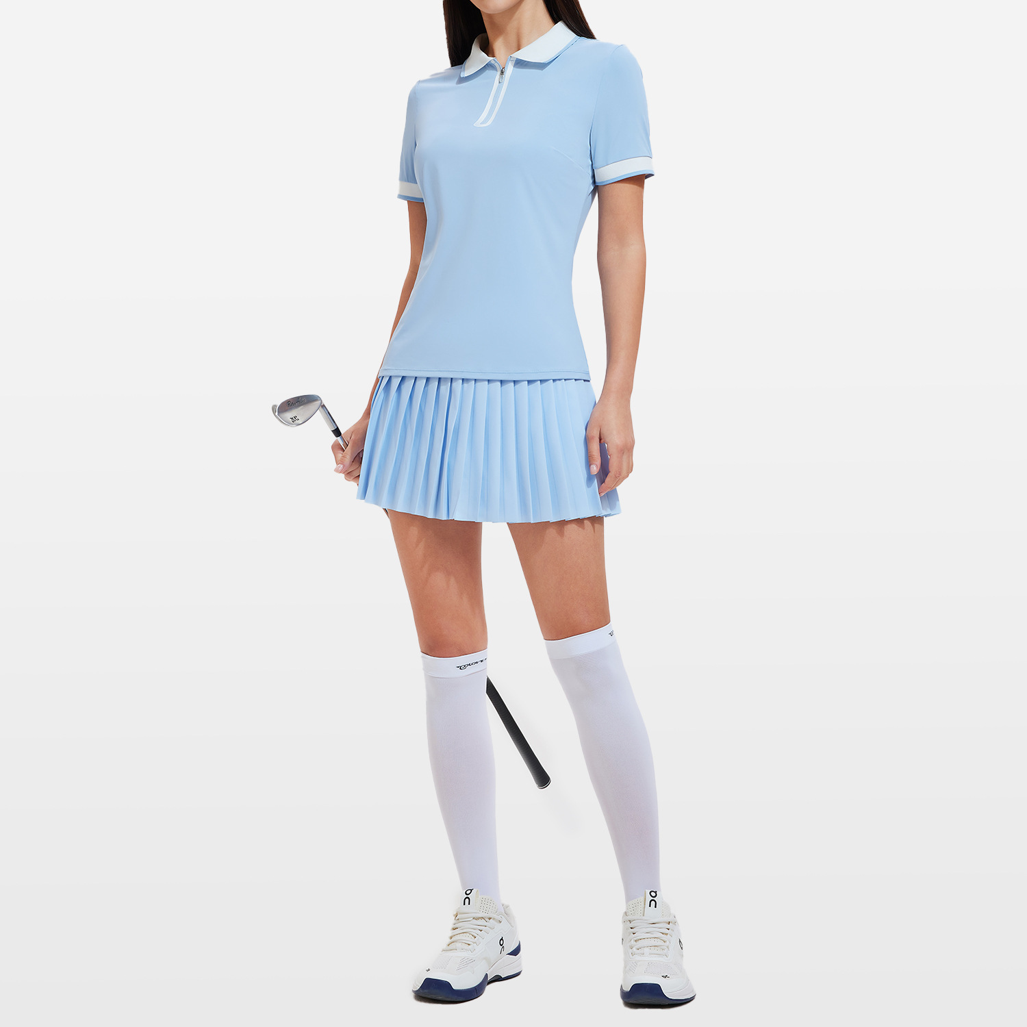 Nuevas camisetas deportivas transfronterizas para mujer, camisetas informales transpirables para correr y hacer ejercicio, conjuntos de falda de tenis y golf de alta gama