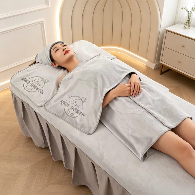 Beauty salon-specific coral fleece beauty bed cover, bath towel, bed sheet, large towel, thickened version Beauty salon-specific coral fleece beauty bed cover, bath towel, bed sheet, large towel, thickened version