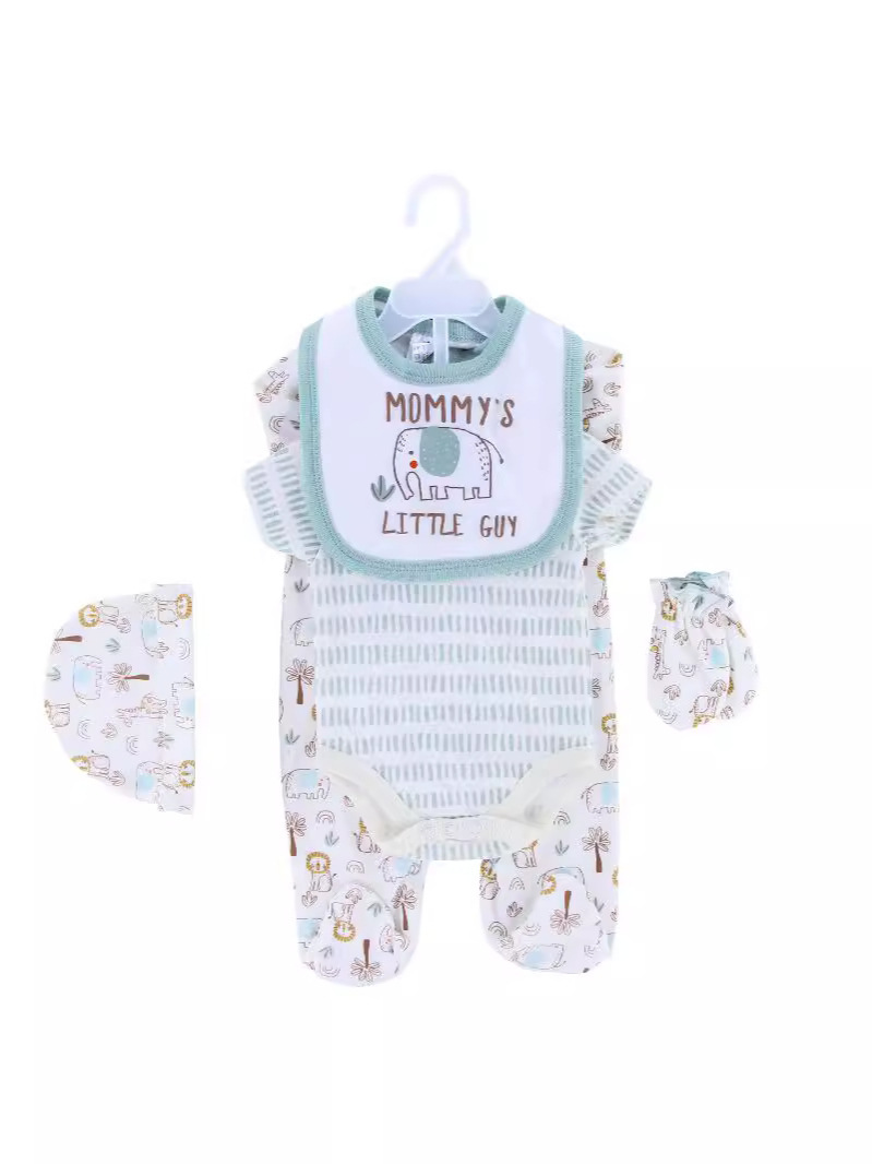 Trajes de bebés recién nacidos, ropa de algodón separada, ropa de escalada, bolsa de bebés de luna llena, ropa interior, caja de regalo.