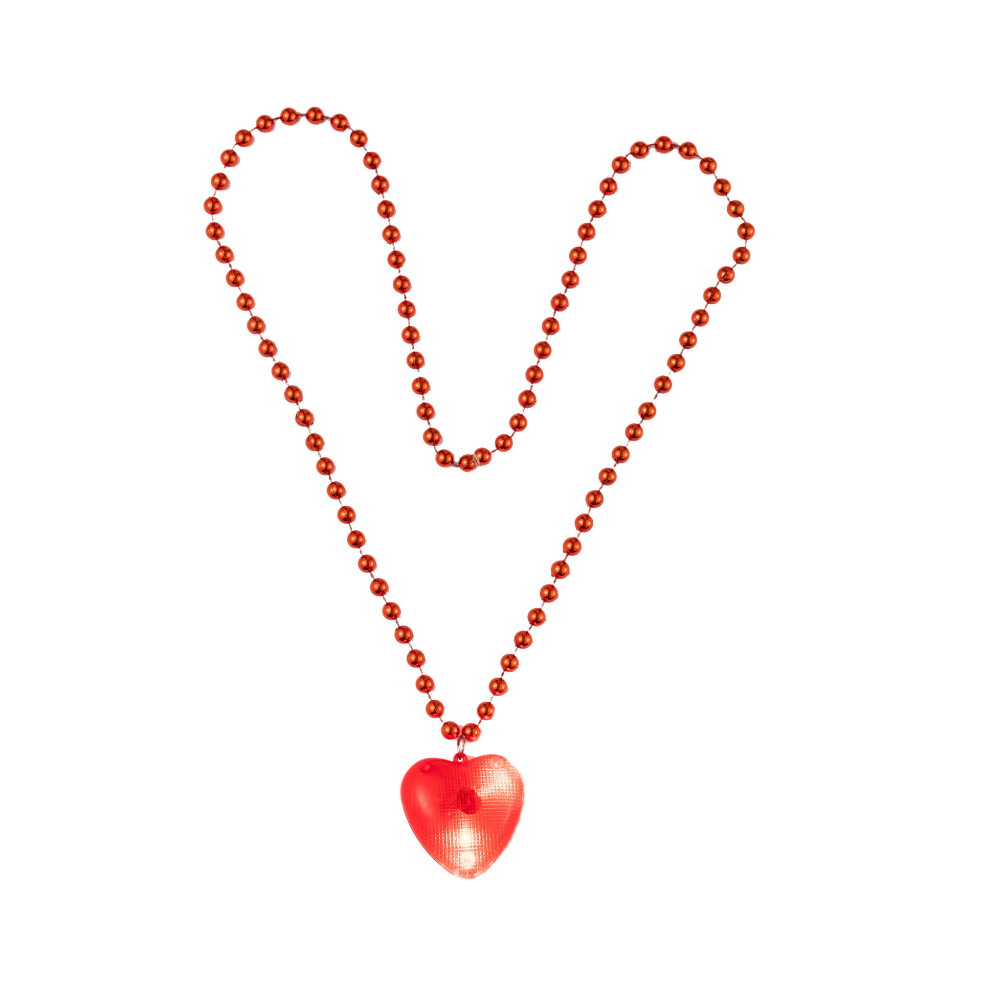 Retro Heart Shape Plastic Beaded Unisex Pendant Necklace display picture 7