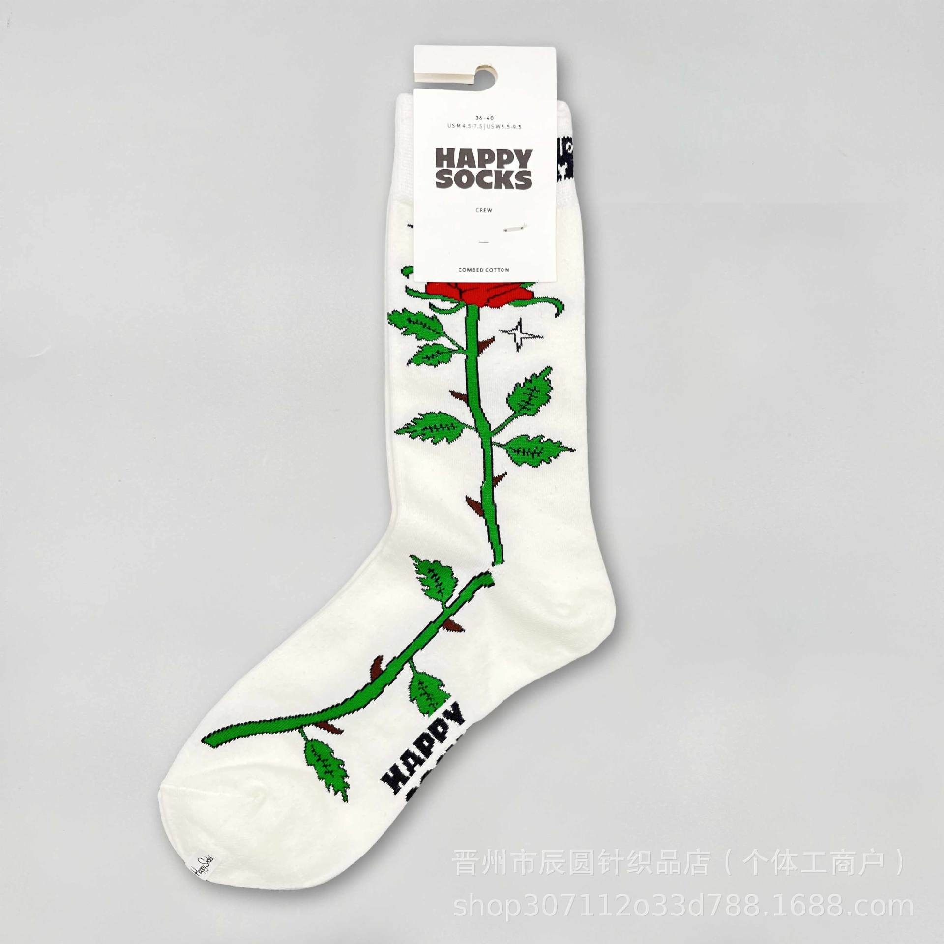 happysocks suecos calcetines de moda damas in-mode versátil animación calcetines de algodón de cintura alta al por mayor