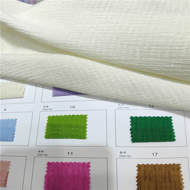 现货天丝绉小提花面料 素色亮丝 春夏时尚女装裙装布料批发