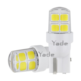 Cross-Border Hot Selling Car Led T10 2835 8Smd Led Silicone Width Indicator Light W5W License Plate Light Reading Light