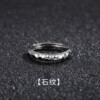 Small design retro fashionable adjustable ring for beloved, on index finger