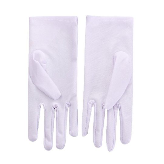 Gloves Sunscreen Summer Men's and Women's High Elastic Thin Nylon White Etiquette Windproof Dance Security Jewelry Quick-drying Performance