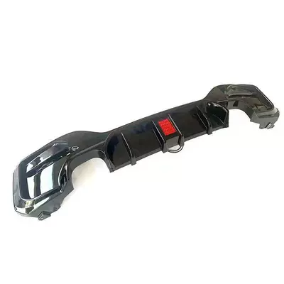Big Surrounded rear lip with lights, square light
