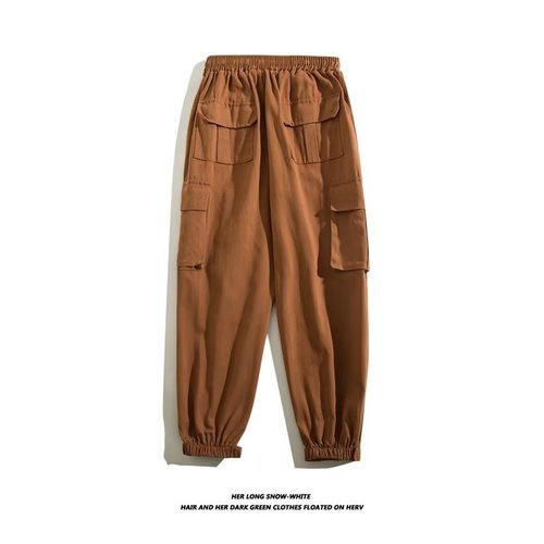 American style trendy men's autumn and winter padded loose plus-size versatile sports briefs men's ankle pants casual long pants