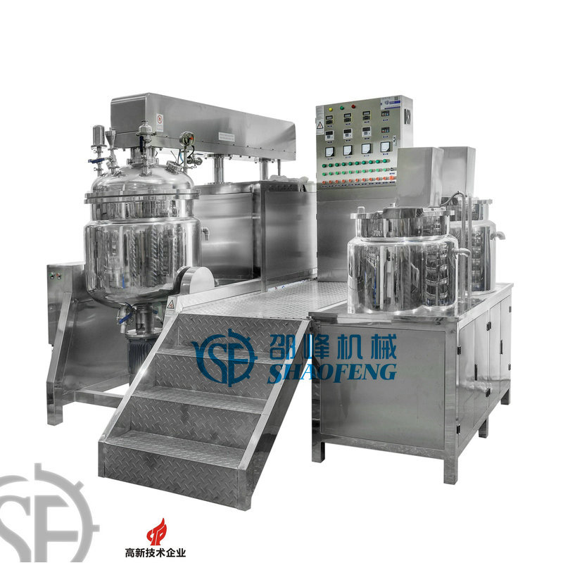 药膏乳化加热搅拌锅 兽药油水混和乳化搅拌锅 油包水均质反应釜