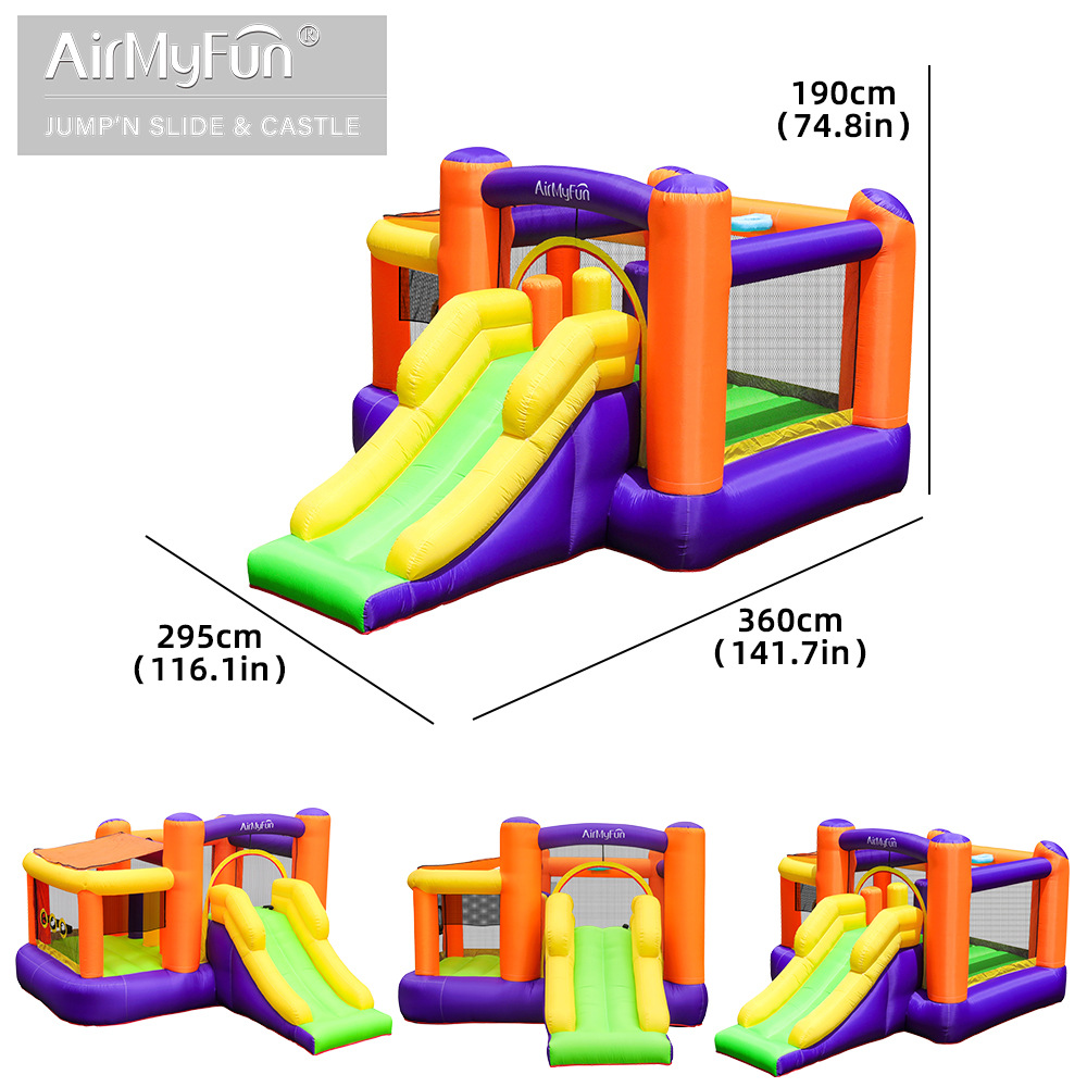 AMF | Castillo inflable para el hogar Diapositiva pequeña para niños Diapositiva inflable Hogar pequeño Castillo doméstico