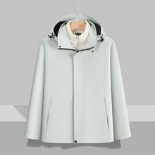 纯色三合一冲锋夹克衣服定制企业防风防水工作服秋冬户外工装外套